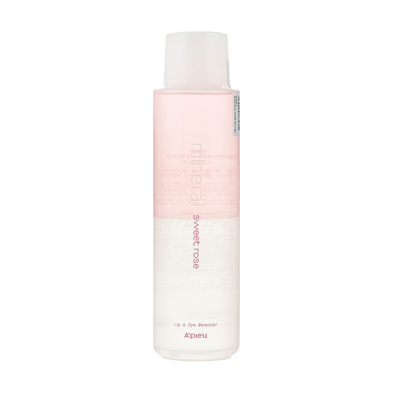 Двофазний засіб для зняття макіяжу з очей та губ A'pieu Mineral Lip &amp; Eye Make-up Remover Sweet Rose Солодка троянда, 250 мл